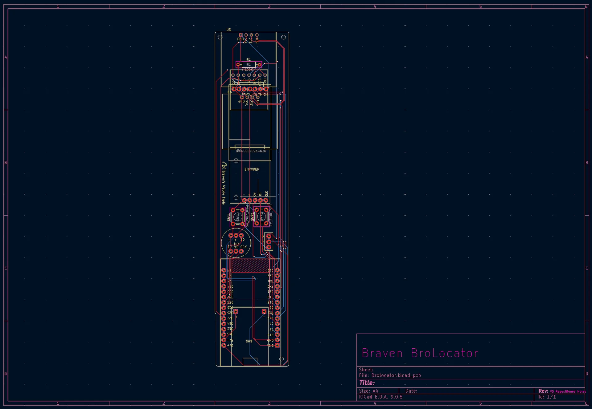 KiCAD PCB board layout