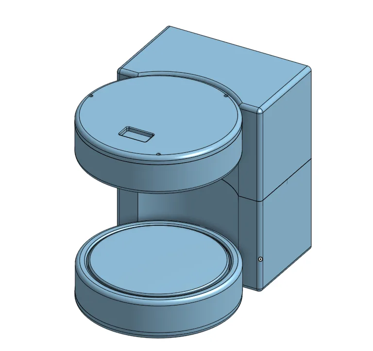 Pandus 3D model exploded view